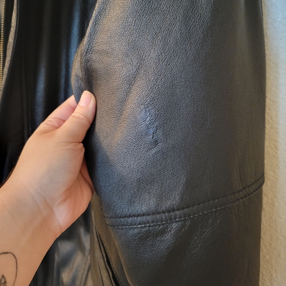 Gio-Armand Black Leather Jacket | Size L - Picture 7 of 7